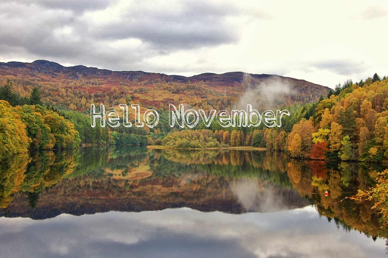 Hello November - my homemade graphic